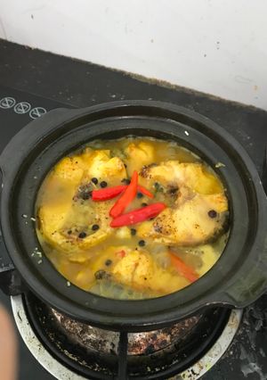 Hình của món Cá lóc kho tộ.