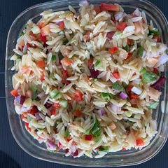A picture of Orzo Pasta Salad.
