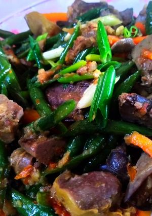Foto resep Kacang panjang ber Hati Ayam