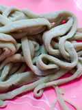 Mie homemade bunga telang