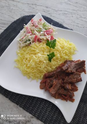 A picture of Smothered beef liver.