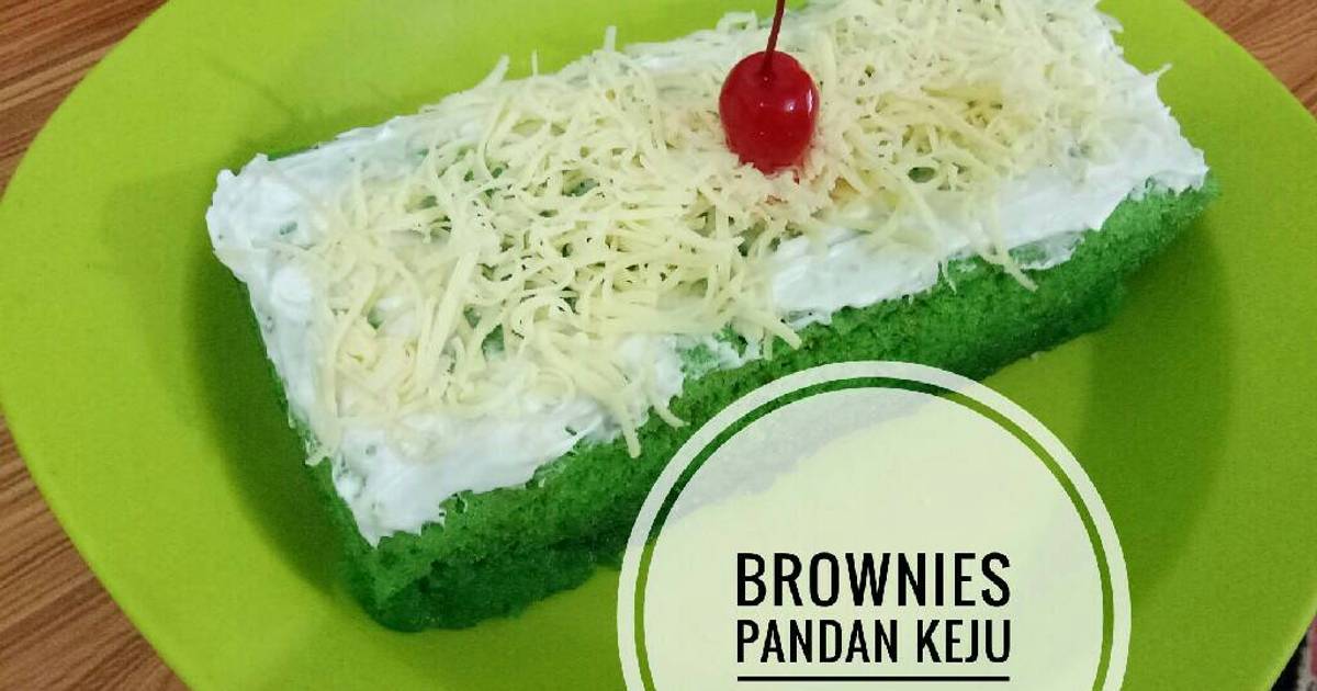 Resep Brownies Kukus Pandan Keju Oleh Lia Margarita Cookpad