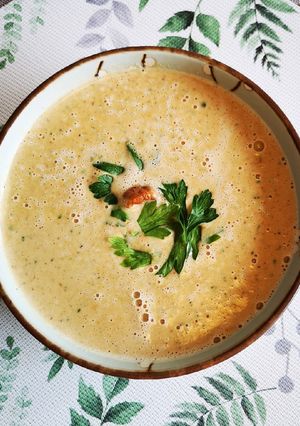 Foto resep Sup jamur keju
