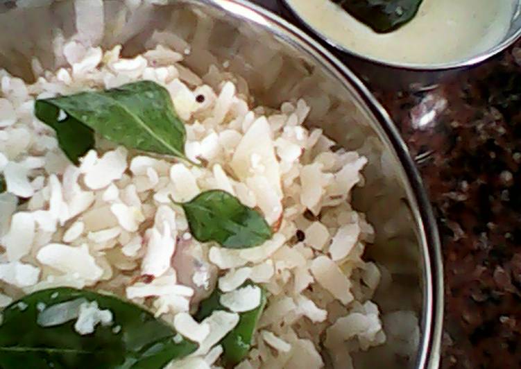 Thalicha Avul.....Coconut Chutney (Sauteed Beaten Rice)