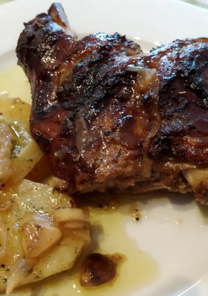 Una foto de Paletilla de cordero al horno
