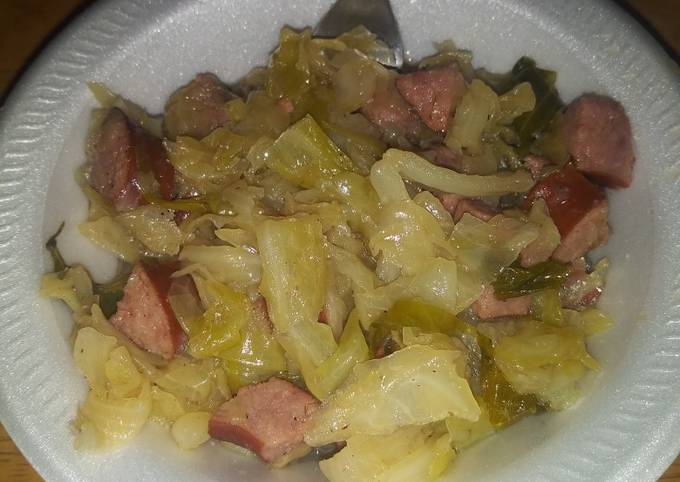 Polish Sausage and Cabbage