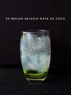 Foto resep Es Melon Selasih Nata De Coco