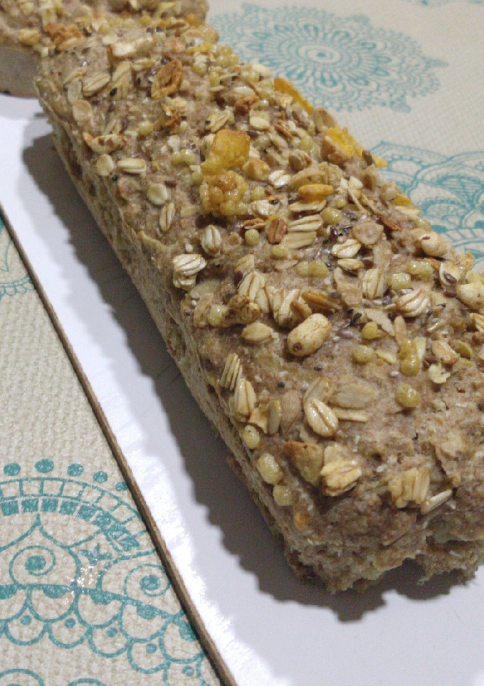 Una foto de Budín de manzana íntegral