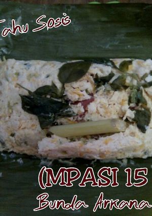 Foto resep Pepes Tahu, Sosis, Wortel (MPASI 15 bulan)