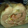 Cabeza de lomo rellena al horno