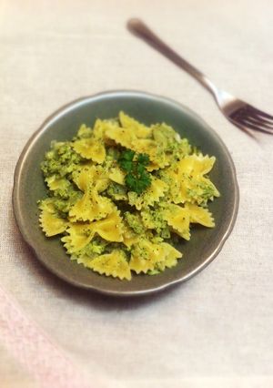 快速兩鍋料理-花椰米義大利麵 的食譜成品照片