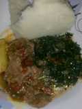Stewed meat, skuma wiki and ugali