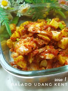 Foto resep Balado Udang Kentang Pete