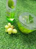 Green ice grapes