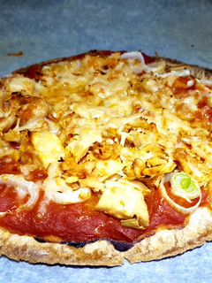 Una foto de Pizza de atún light sin masa