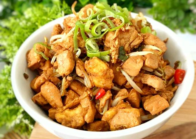 Tumis Telur Orek tahu tauge