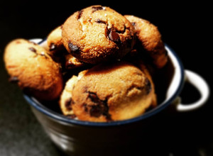 Una foto de Galletas de Chips de Chocolate cetogénicas (Keto)