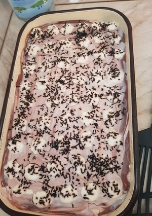 Csokis babapiskótás torta recept fotója