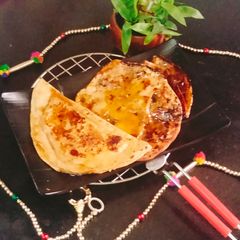 Gur ka parantha (jaggery ka parantha) A picture of Gur ka parantha (jaggery ka parantha).