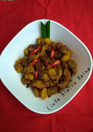 Foto resep Tetelan bumbu kuning #merahputih