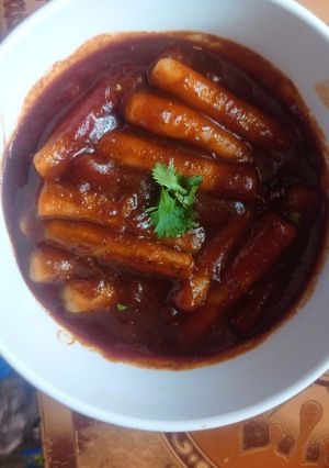 A picture of Tteokbokki.