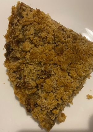 Una foto de Torta crumble de banana