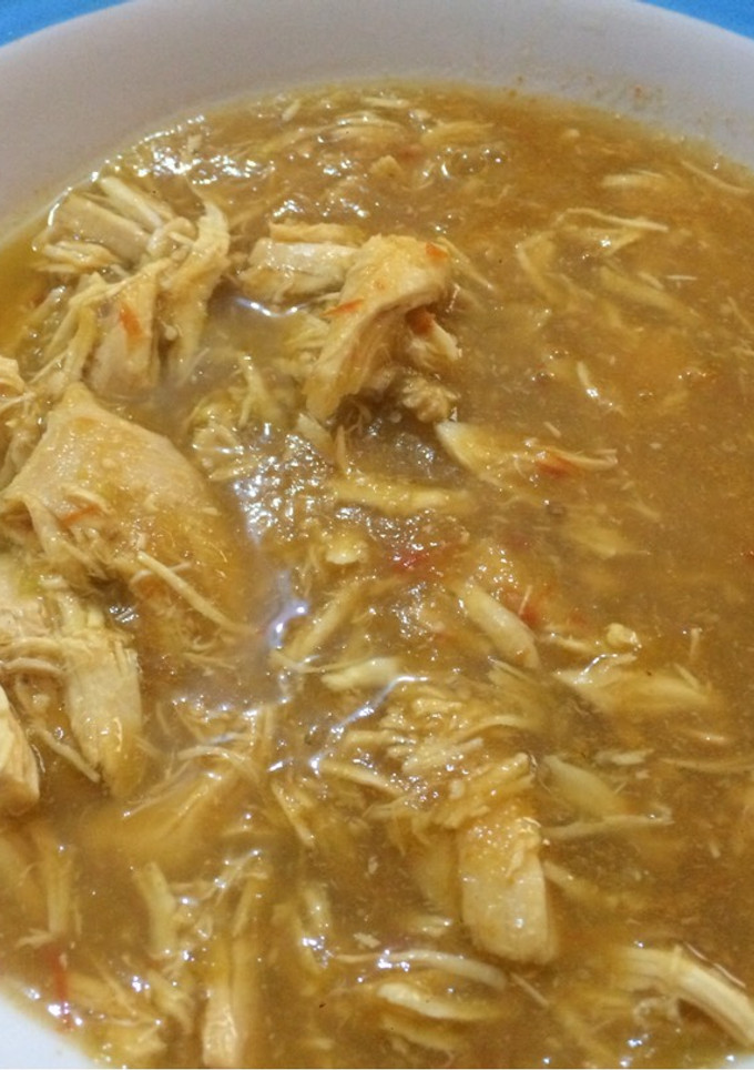 Una foto de Pechuga de pollo en salsa verde