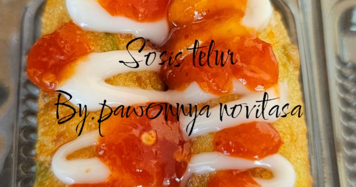 Sosis telur / snack bekel anak / jajanan anak