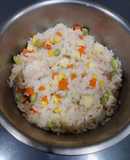 玉米筍炊飯（素食料理）（清冰箱料理）（省錢料理）（簡單料理）