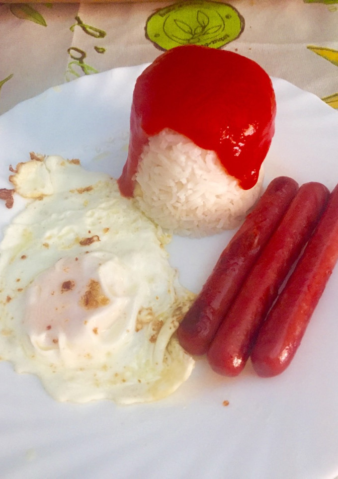 Una foto de Arroz a la cubana