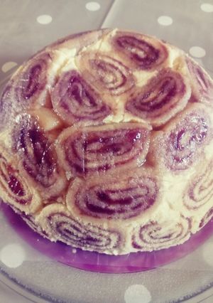 Una foto de Torta pionono arrollado invertido