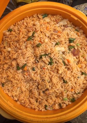 A picture of Jellof rice.