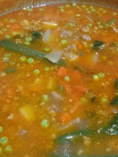 Una foto de Picadillo en caldo