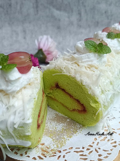 Foto resep Pandan Chiffon Roll Tepung Ketan