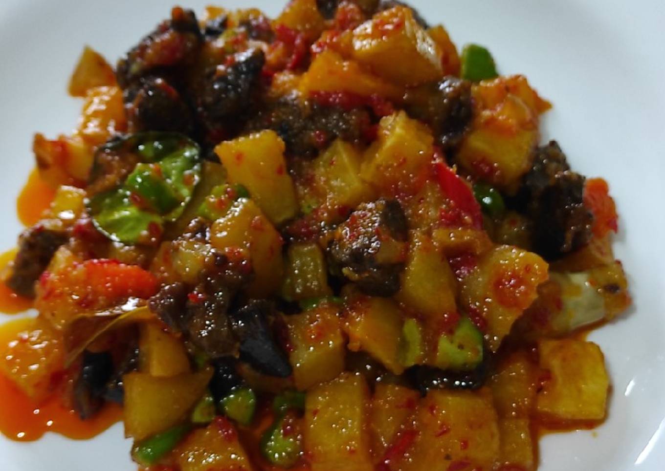 Sambel Goreng kentang Ati Ampela