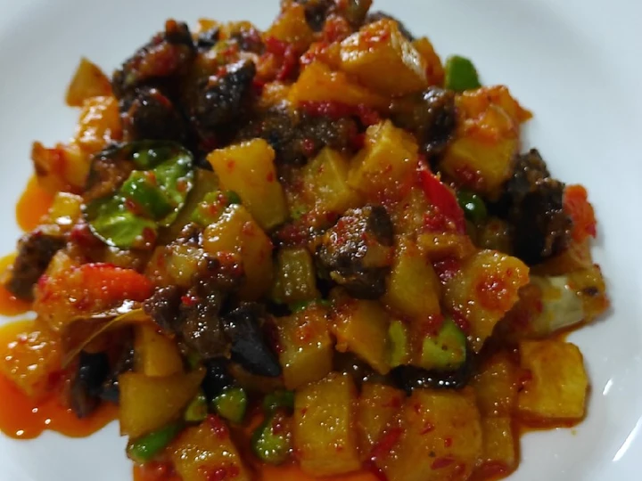 Cara Gampang Menyiapkan Resep Sambel Goreng kentang Ati Ampela yang Uenak Anti Ribet, Menggugah Selera