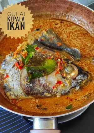 Foto resep Gulai kepala ikan Simple no ribet pakai bumbu instan