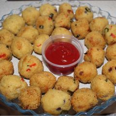 Cous cous balls A picture of Cous cous balls.