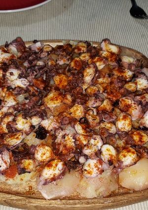 Una foto de Pulpo a la gallega