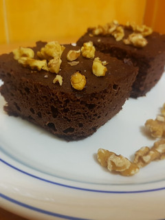 Una foto de Brownie al micro súper rápido