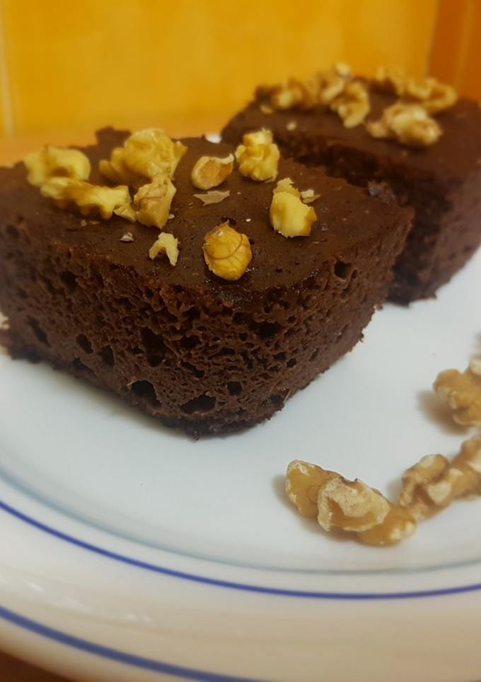 Una foto de Brownie al micro súper rápido