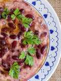 Los frijoles más cremosos 🫘 Porotos colorados con crema de vegetales de temporada
