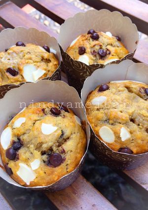 Foto resep Banana Oat Muffin (moist anti gagal)