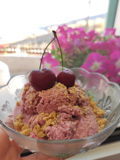 Φωτογραφία της συνταγής "Frozen yogurt κεράσι χωρίς ζάχαρη" 🍒🍧