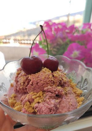 Φωτογραφία της συνταγής "Frozen yogurt κεράσι χωρίς ζάχαρη" 🍒🍧