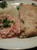 Trucha a la cerveza con pebre