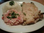 Una foto de salsa para trucha