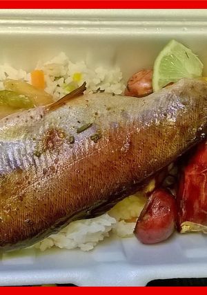 Una foto de Trucha al horno