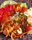Ensalada "media estación", con couz couz #Mercado