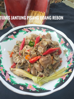 Foto resep Tumis Jantung Pisang Udang Rebon